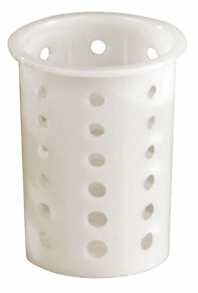 FLATWARE CYLINDER, WHITE, NYLON