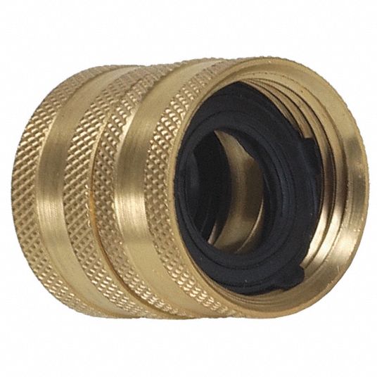 GRAINGER APPROVED Hose To Hose Connector, Double Female 4NDU44NDU4