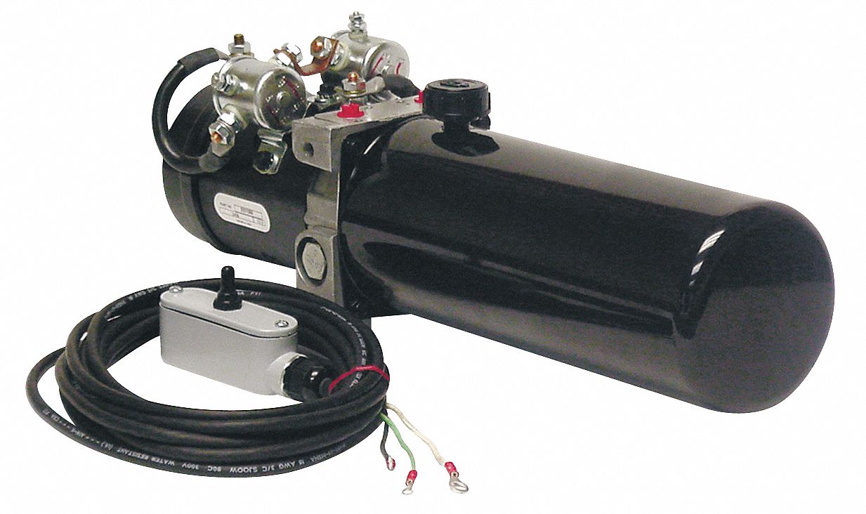 Hydraulic Power Unit, 12V DC, 3000 psi Max. Pressure, 2 gpm, 3 qt Reservoir Capacity Grainger