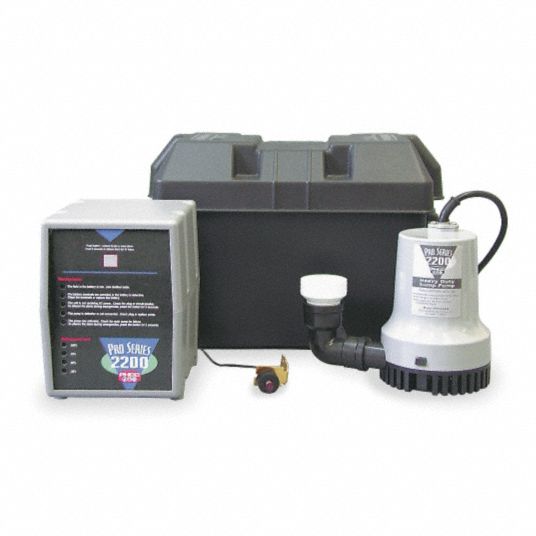 GLENTRONICS Battery Backup Sump Pump 4NE44PHCC2200 Grainger