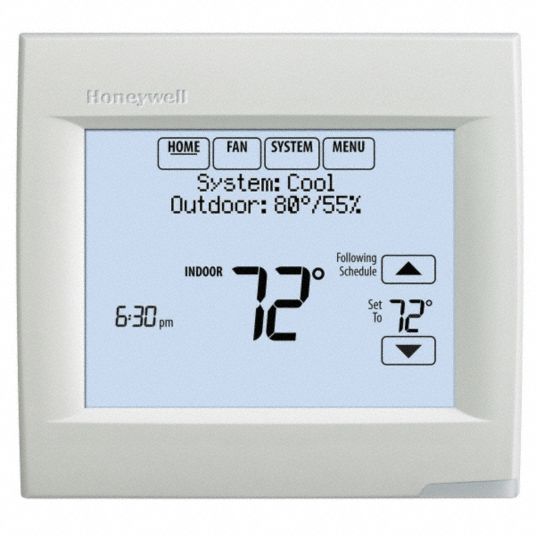 HONEYWELL Low Voltage Thermostat, Stages Cool 2, Stages Heat 3 4NE60