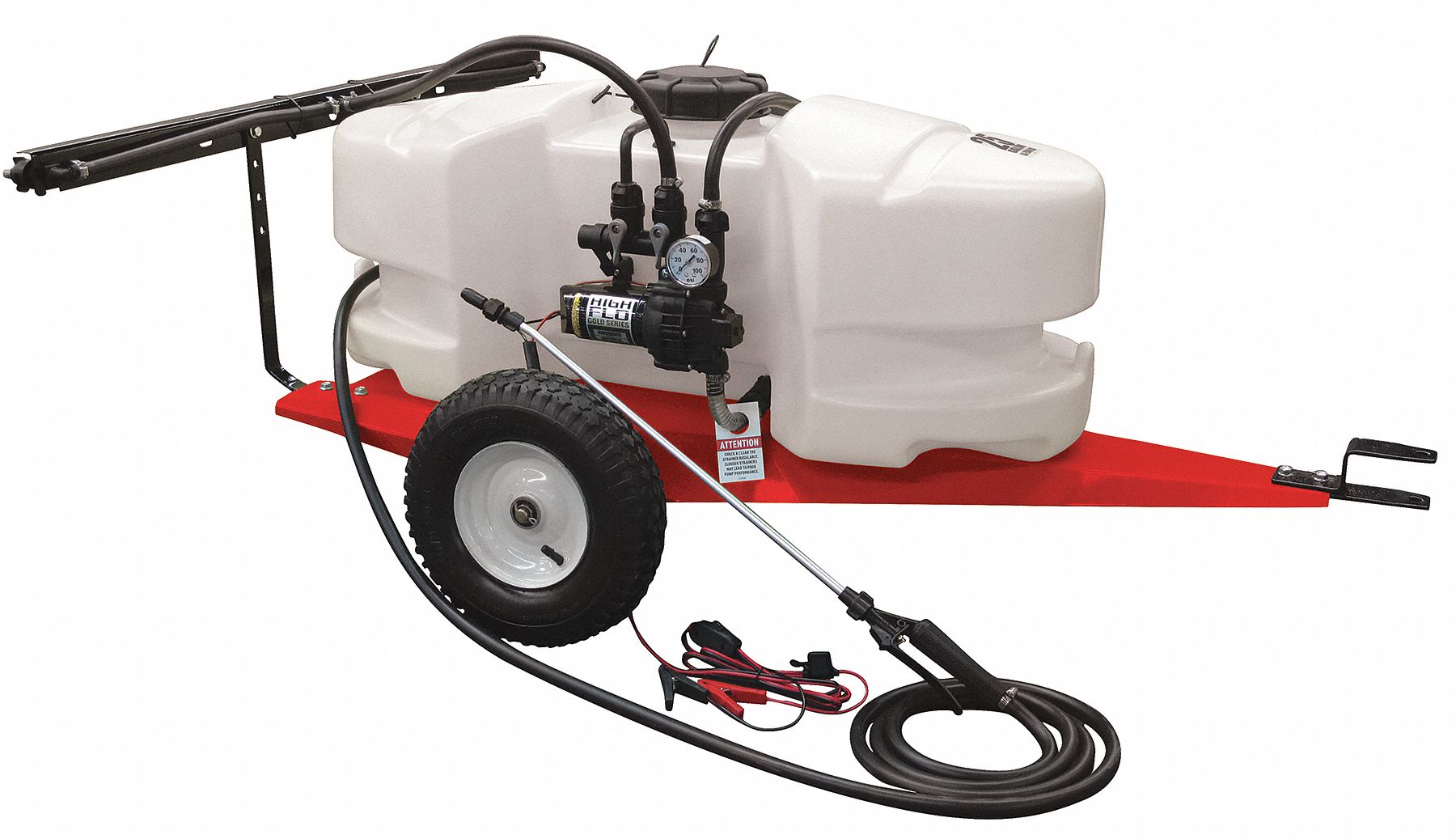 FIMCO Trailer Sprayer, 25 gal Tank Capacity, 2.1 gpm Flow Rate, 60 psi