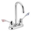 Dual-Wristblade-Handle Two-Hole Centerset Deck-Mount Bar Sink Faucets