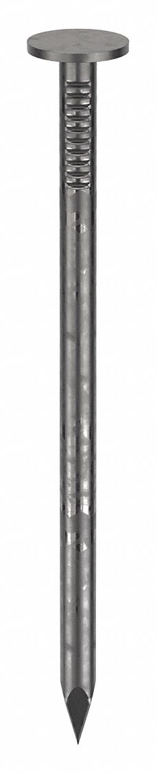 Box Nail, 2 in, 12 1/2 ga, PK232: Box Nails, 2 in Lg, 0.0938 in Shank Dia, Smooth, Flat, Steel, 232 PK