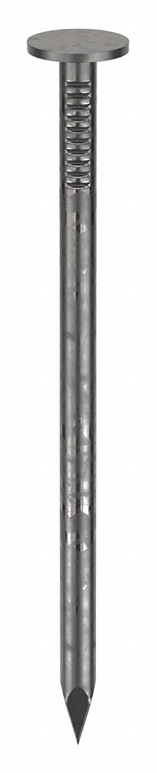 Box Nail, 2 in, 12 1/2 ga, PK1160: Box Nails, 2 in Lg, 0.0938 in Shank Dia, Smooth, Flat, 1, 160 PK