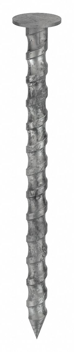 CLOU DE CARVELLE, 2PO, CAL. 10½, 2PO LO, TIGE 0,1278PO DIA, SPIRALE, PLAT, PQ800