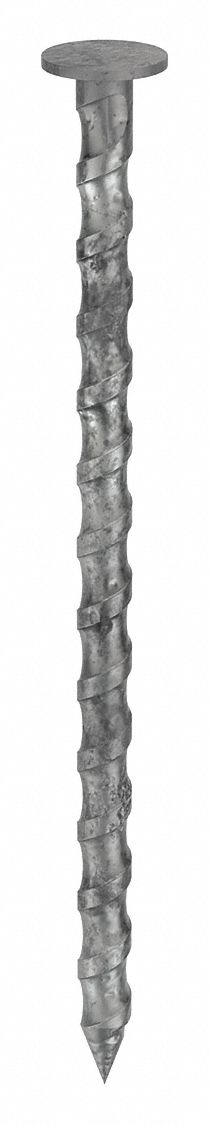 CLOU DE CARVELLE, 2½PO, CAL. 10½, 2½PO LO, TIGE 0,1278PO DIA, SPIRALE, PQ655