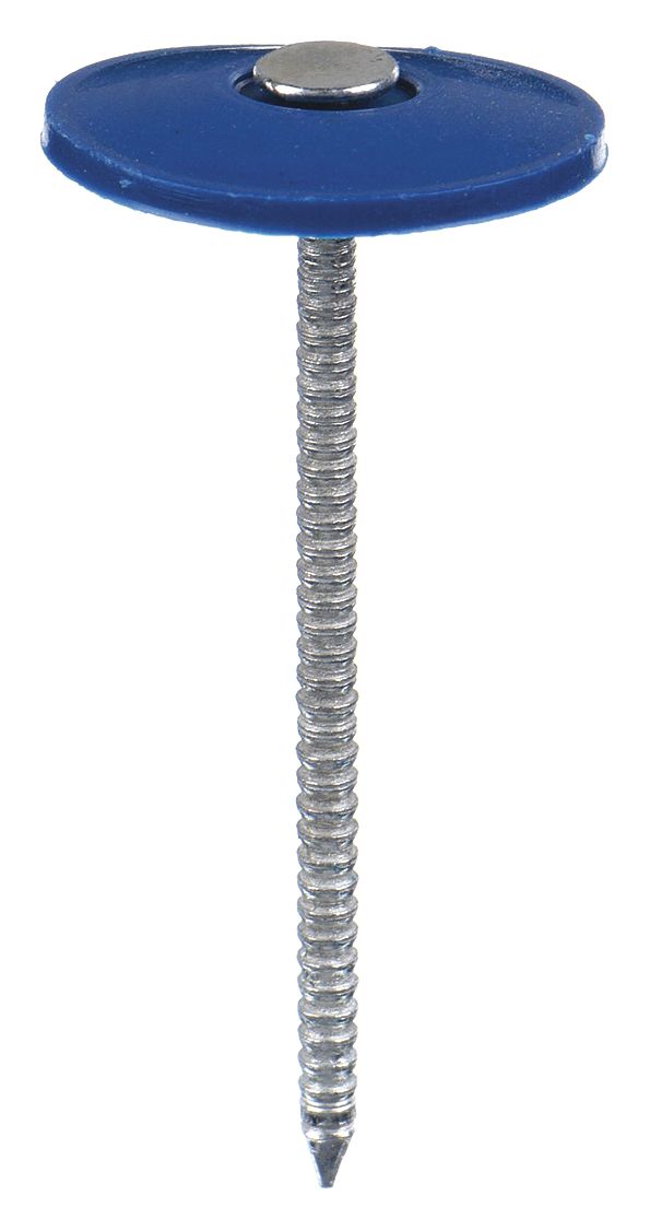 Cap Nails, 1 1/2 in Lg, Cap Nail,1 1/2 in,11 1/2 ga,PK2000 4NFC7