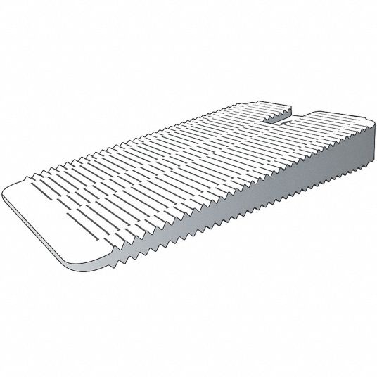 PRECISION BRAND Vinyl Flexible Wedge Shim, 0.245 to 0.035 Thickness, 1