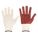 KNIT GLOVES,NITRILE,S,RUSSET/WHITE,PR