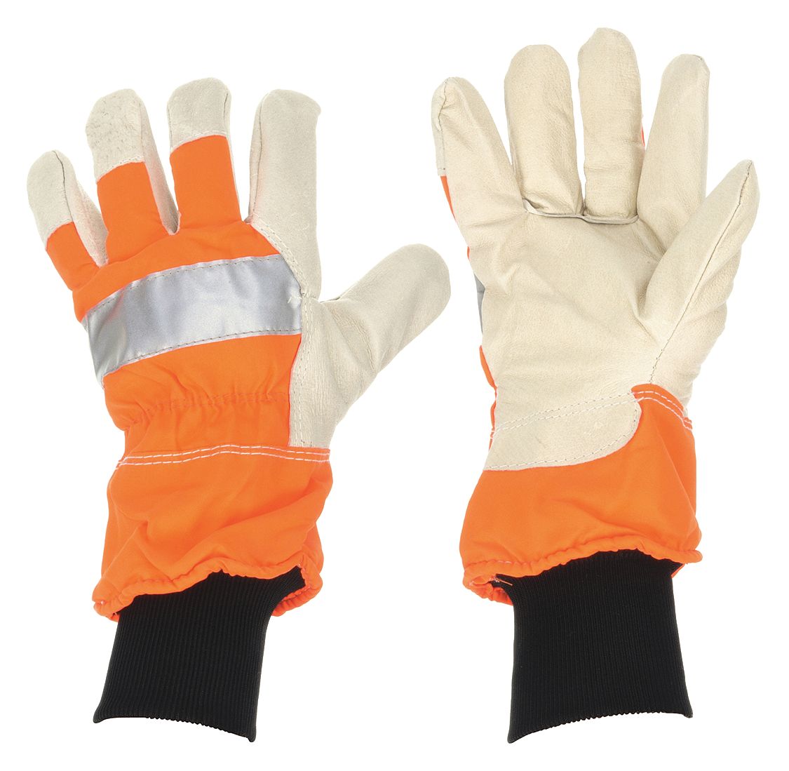 GANTS PAUME CUIR,ORANGE HV,TG