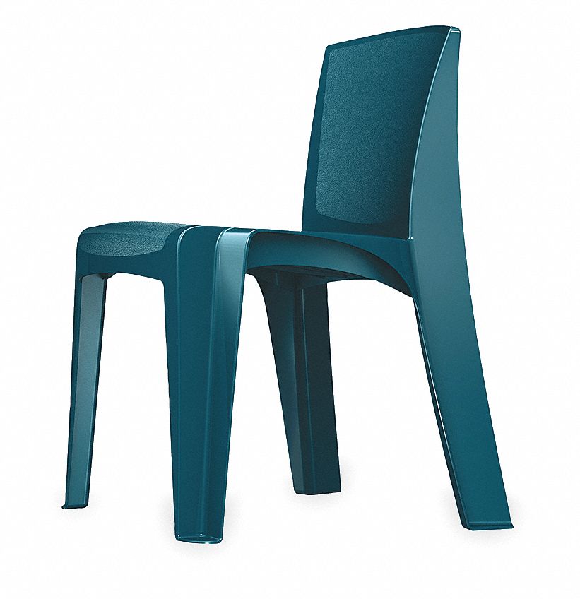 STACKING CHAIR,RAZORBACK,SLATE BLUE