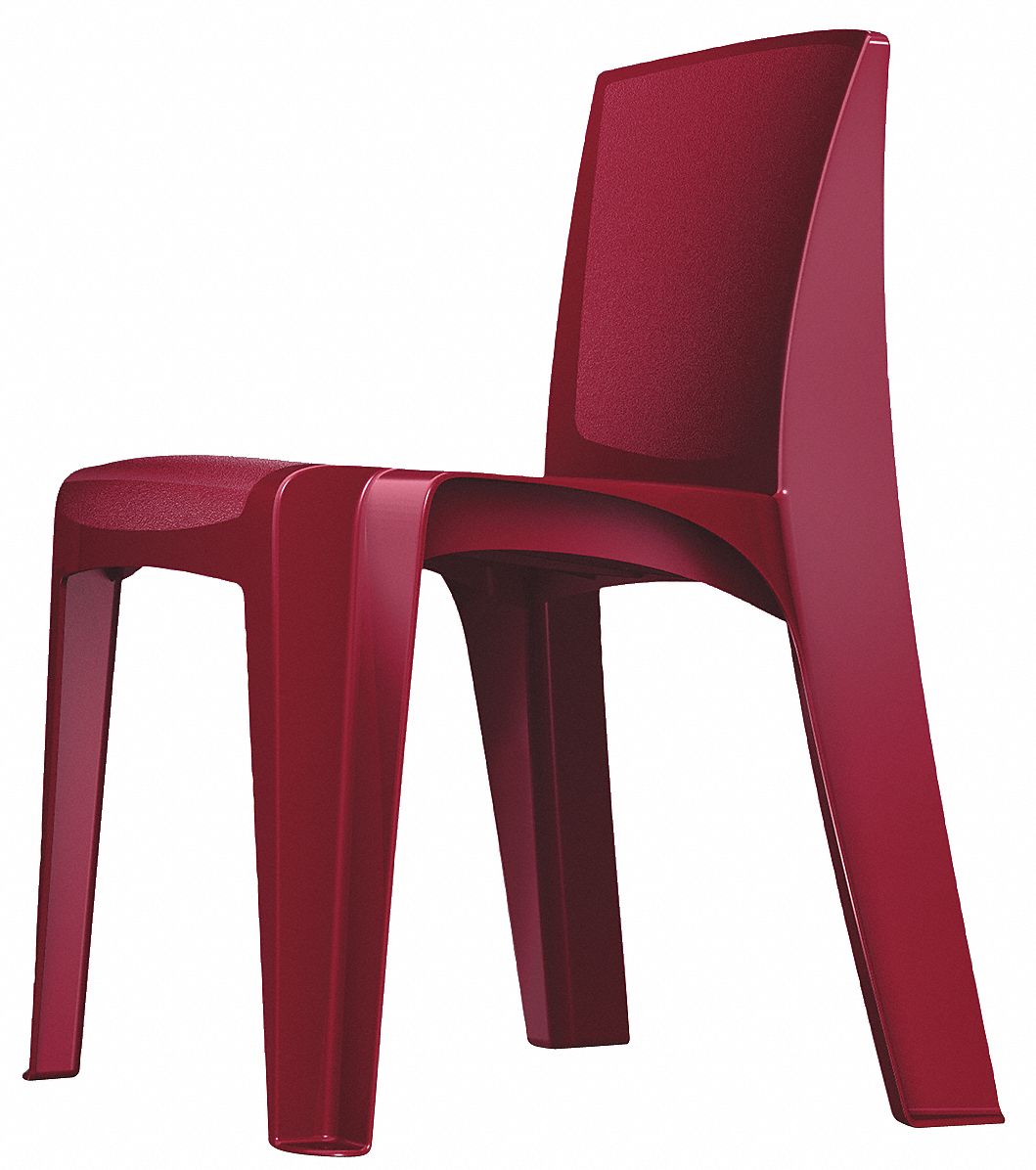 STACKING CHAIR,RAZORBACK,PLUM