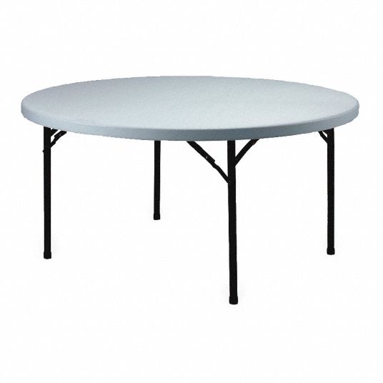 Grainger Approved Round Folding Table, 30 Inch Round Folding Table