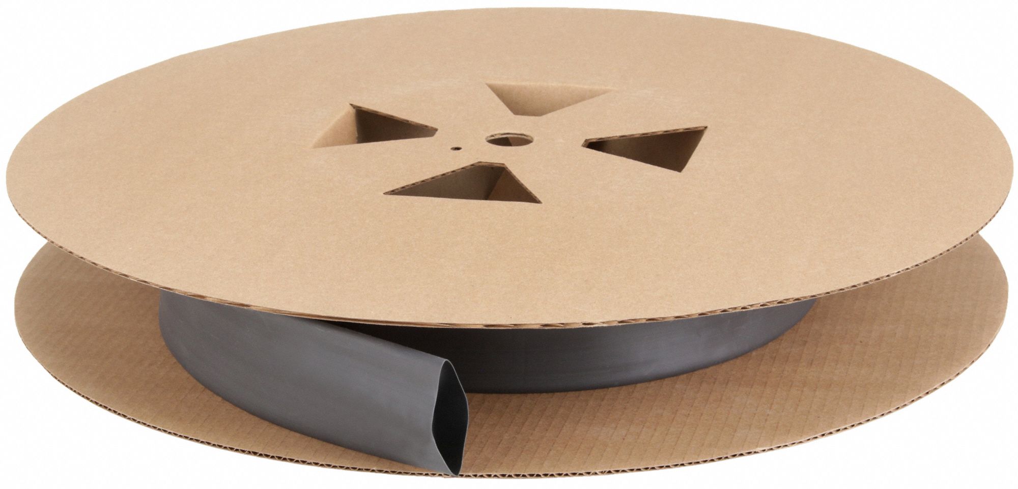 Heat Shrink Tubing: 1 in I.D. Before Shrinking, 0.5 in I.D. After Shrinking, 50 ft Lg, Black, 2:1