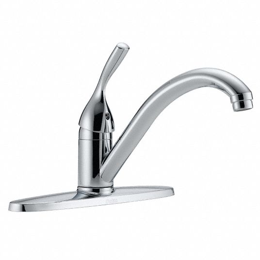 Delta Chrome Low Arc Kitchen Sink Faucet Manual Faucet Activation 1 8 Gpm 4nlk3 100 Dst Grainger