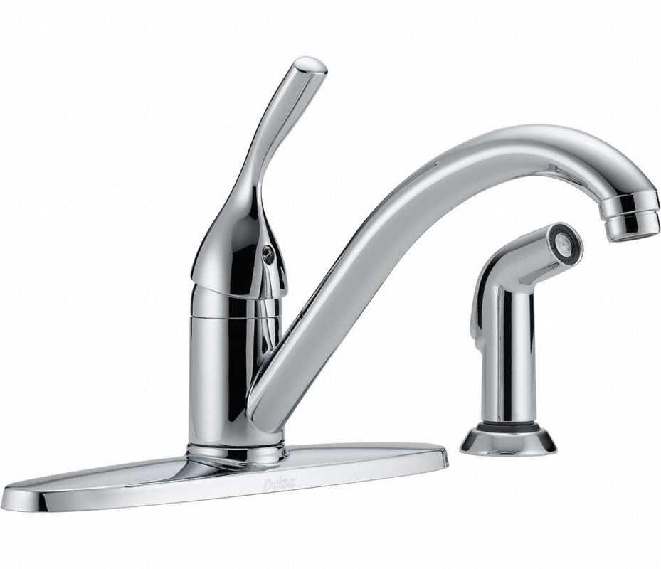 DELTA Grifo p/Cocina c/Rociador,Palanca,2.2gpm - Grifos para Cocina y