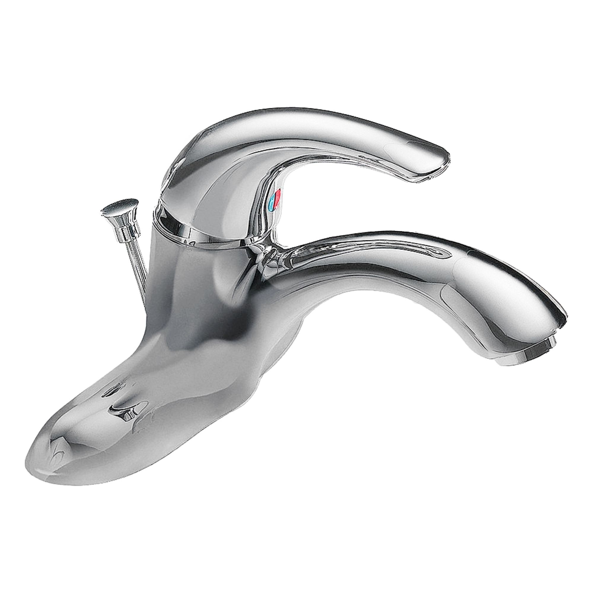 Low Arc Bathroom Faucet: Delta Commercial, Cast Brass, Chrome Finish, 1.5 gpm Flow Rate, Arc