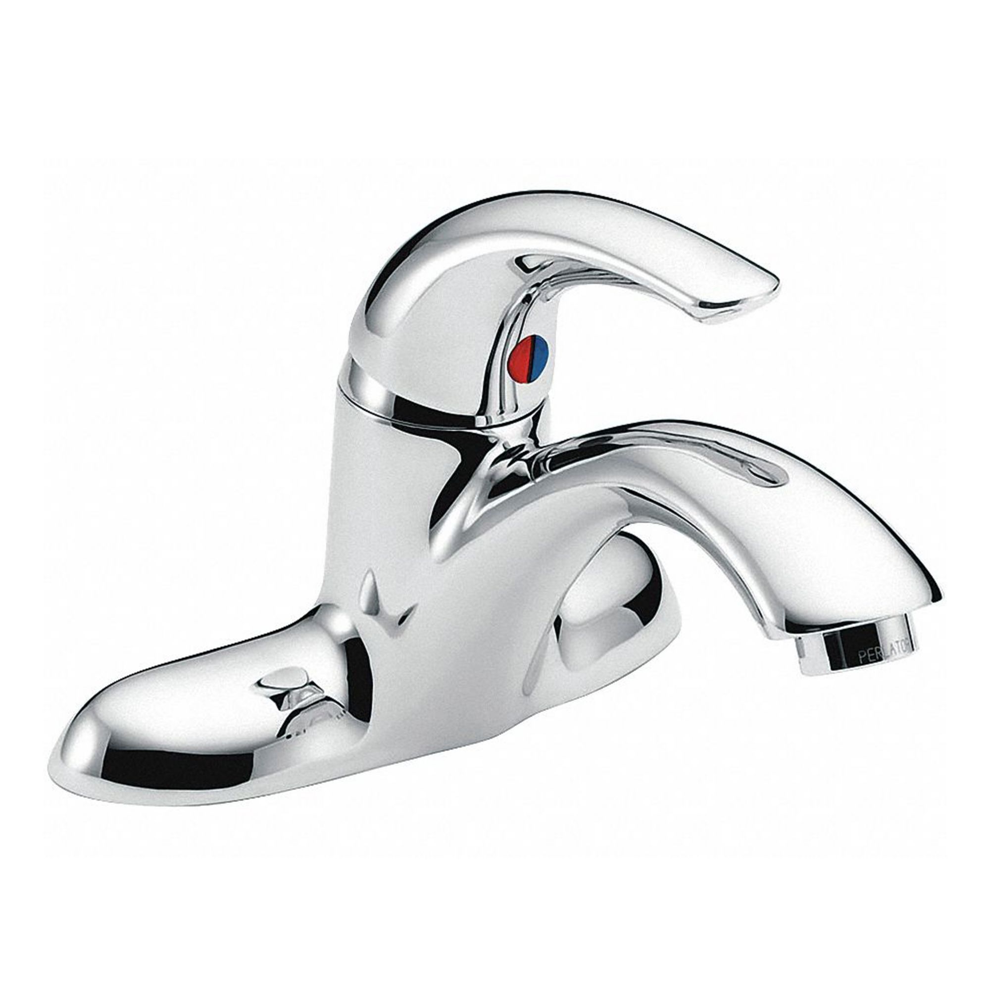 Low Arc Bathroom Faucet: Delta Commercial, Cast Brass, Chrome Finish, 1.5 gpm Flow Rate, Arc