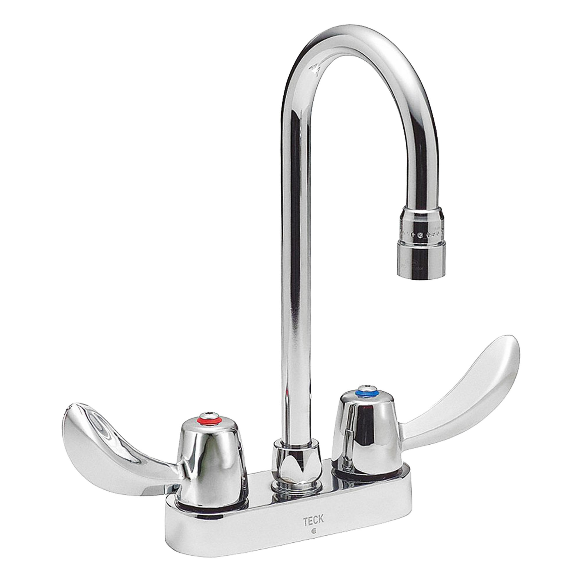 Gooseneck Kitchen/Bathroom Faucet: Delta Commercial, Cast Brass, Polished Chrome Finish