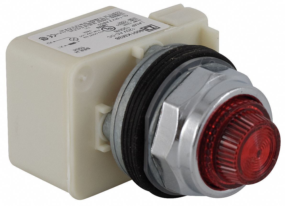 30 mm Size, Full Volt, Pilot Light Complete 4NLU29001KP38R31 Grainger