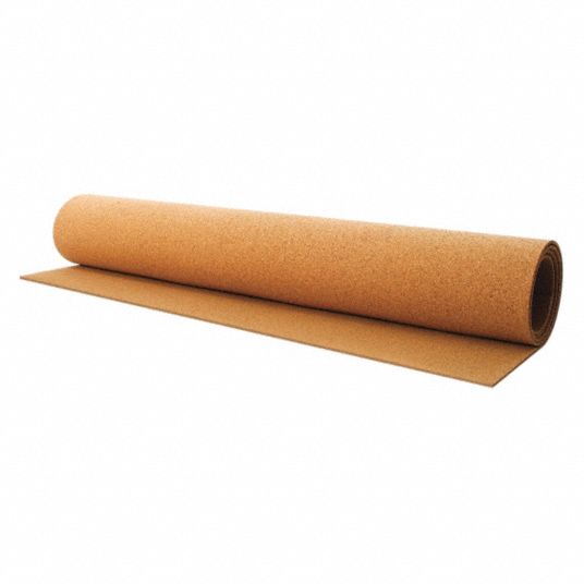 GRAINGER APPROVED Cork Roll, BB13, 5.5mm Th, 48 In x 8 Ft 4NLY54NLY5