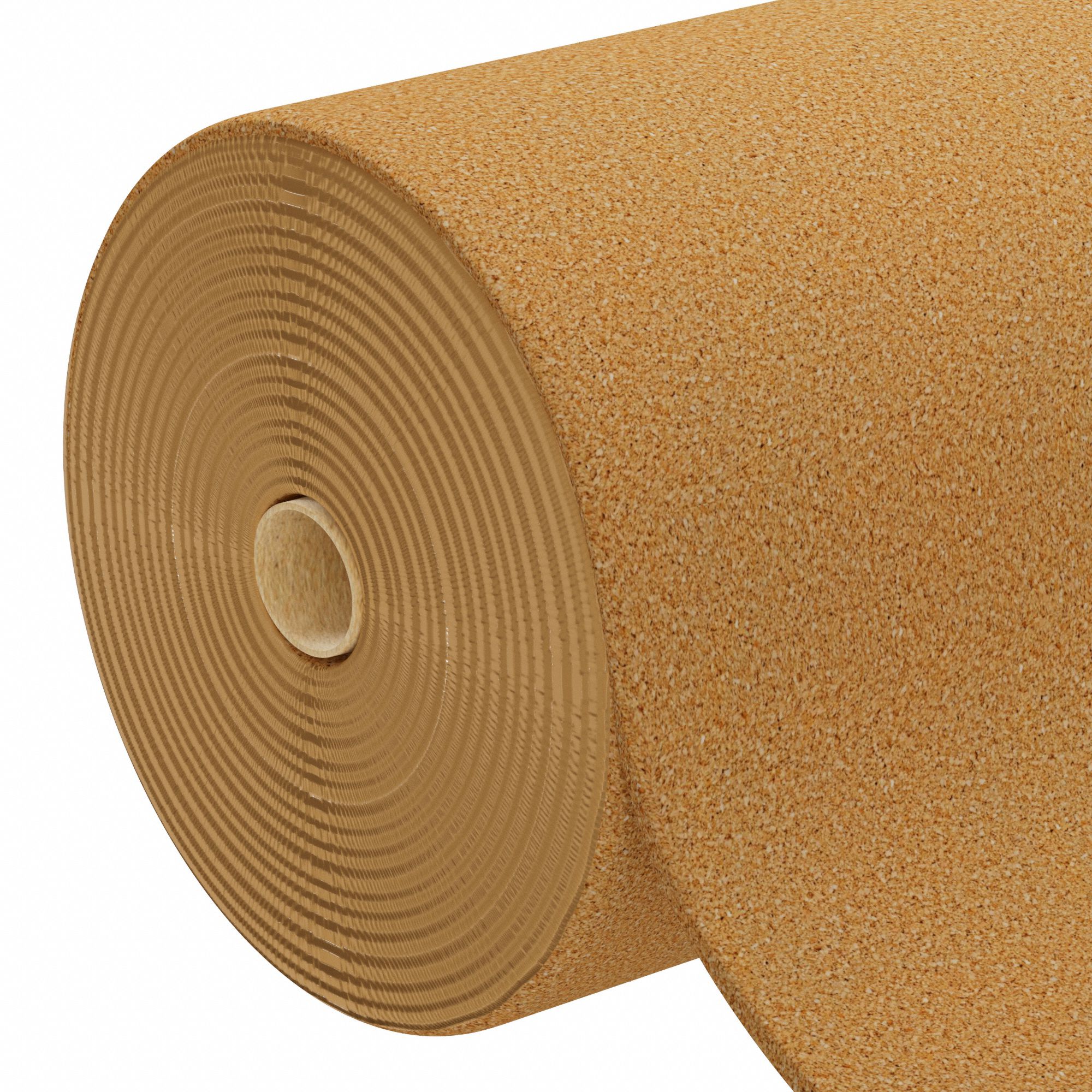 Cork, Roll: Cork, 87 ft Lg, 24 in Wd, 1/4 in Thick, Plain Backing Plain Backing, Fine Grain Size