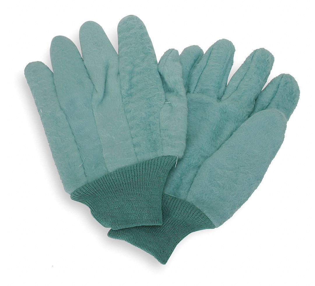L,Green,PR CONDOR 4NML7 Chore Gloves,Fleece 