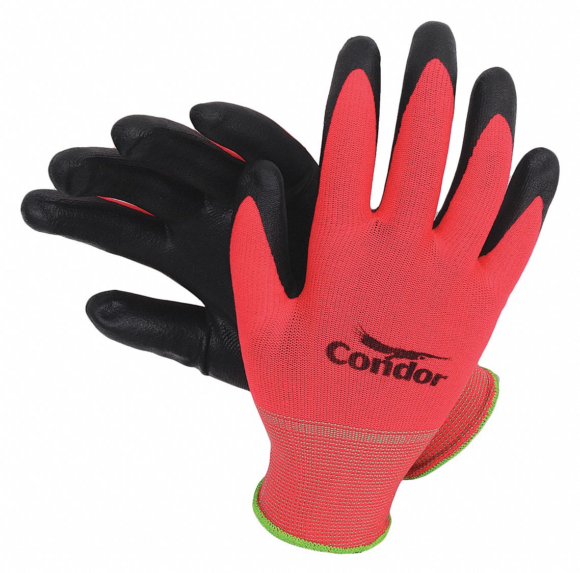 CONDOR Guante Recubierto, Negro/Rojo - 4NMR5 | 4NMR5 - Grainger México