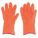 COATED GLOVES, COLD PROTECTION, PVC COATING, GAUNTLET CUFF, L, WHITE/ORANGE