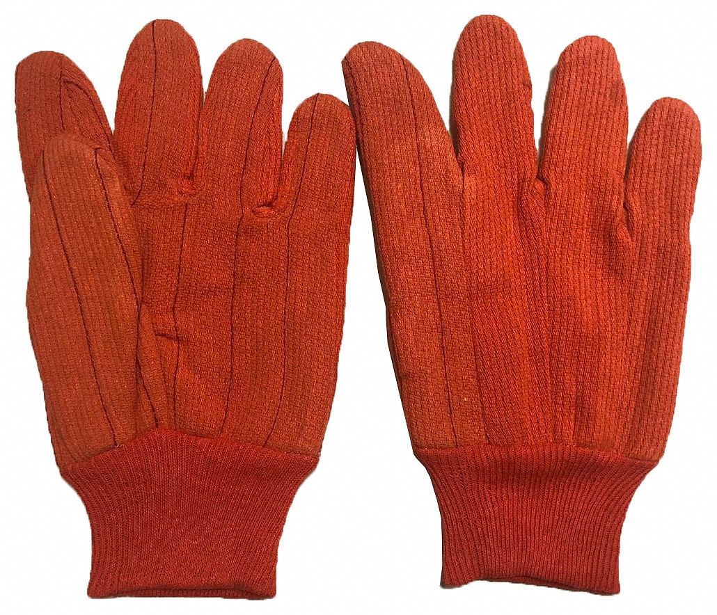 Knit Gloves: L ( 9 ), Uncoated, Uncoated, Cotton, Polyester, Canvas Task & Chore Glove, 1 PR