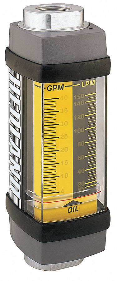 FLOWMETER,GPM/LPM 5.0 - 50 / 20-19