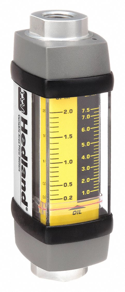 Mechanical Flowmeter: Petroleum Fluid Meter, Scale, Variable Area, Inline, Universal, NPTF