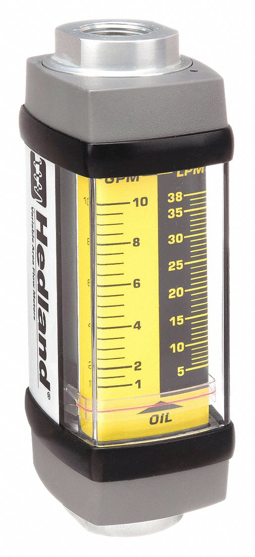 Mechanical Flowmeter: Petroleum Fluid Meter, Scale, Variable Area, Inline, Universal, NPTF