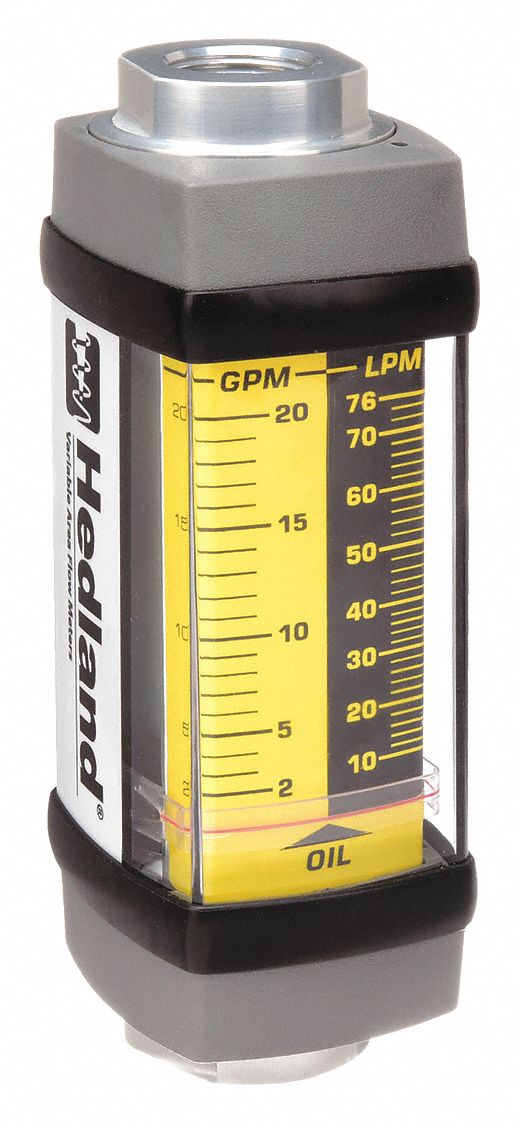 FLOWMETER,GPM/LPM 2.0 - 20 / 10-76