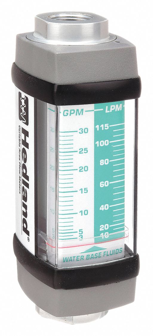 HEDLAND, WaterBased Fluid Meter, Scale, Mechanical Flowmeter 4NMZ4