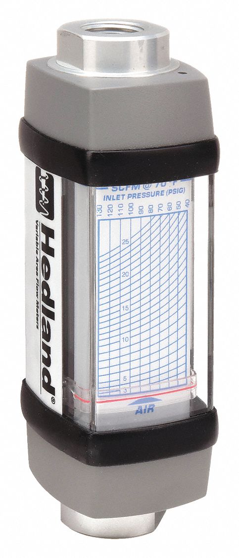 Mechanical Flowmeter: Air and Compressed Gas Meter, Scale, Variable Area, Inline, Universal