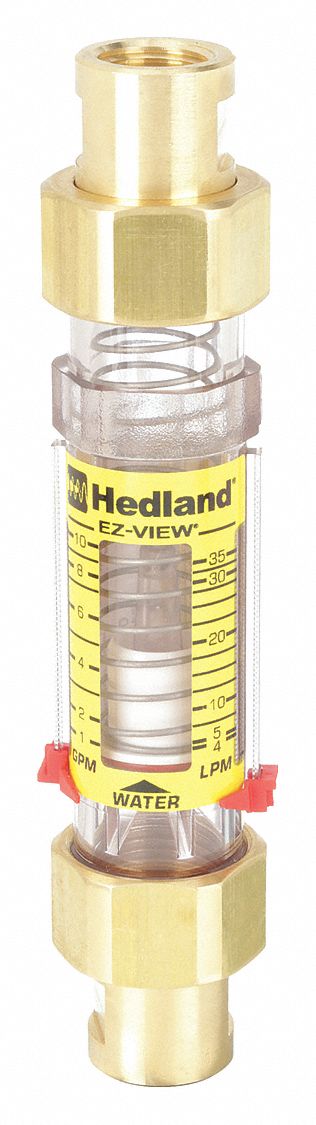 Mechanical Flowmeter: Flow Meter, Scale, Variable Area, Inline, Universal, Gallons/Liters