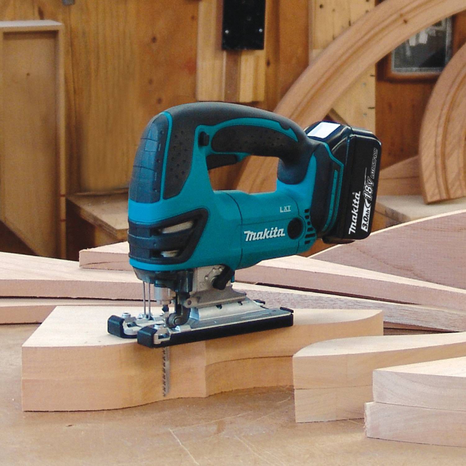 MAKITA Jig Saw Kit, 18V DC, Top Handle, Blade Shank Type TShank