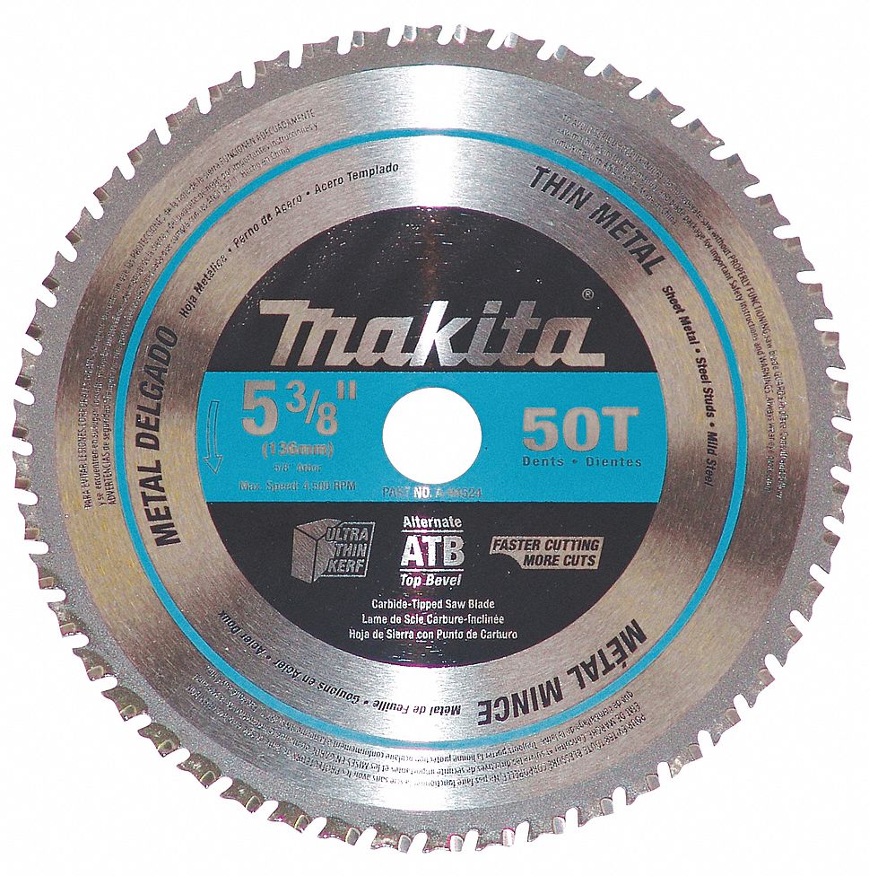 Metal Cutting Circular Saw Blade 5 38 In Blade Dia Grainger 9784