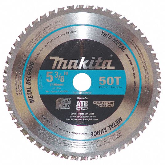 MAKITA Metal Cutting Circular Saw Blade, 5 3/8 in Blade Dia. 4NNP1A94524 Grainger