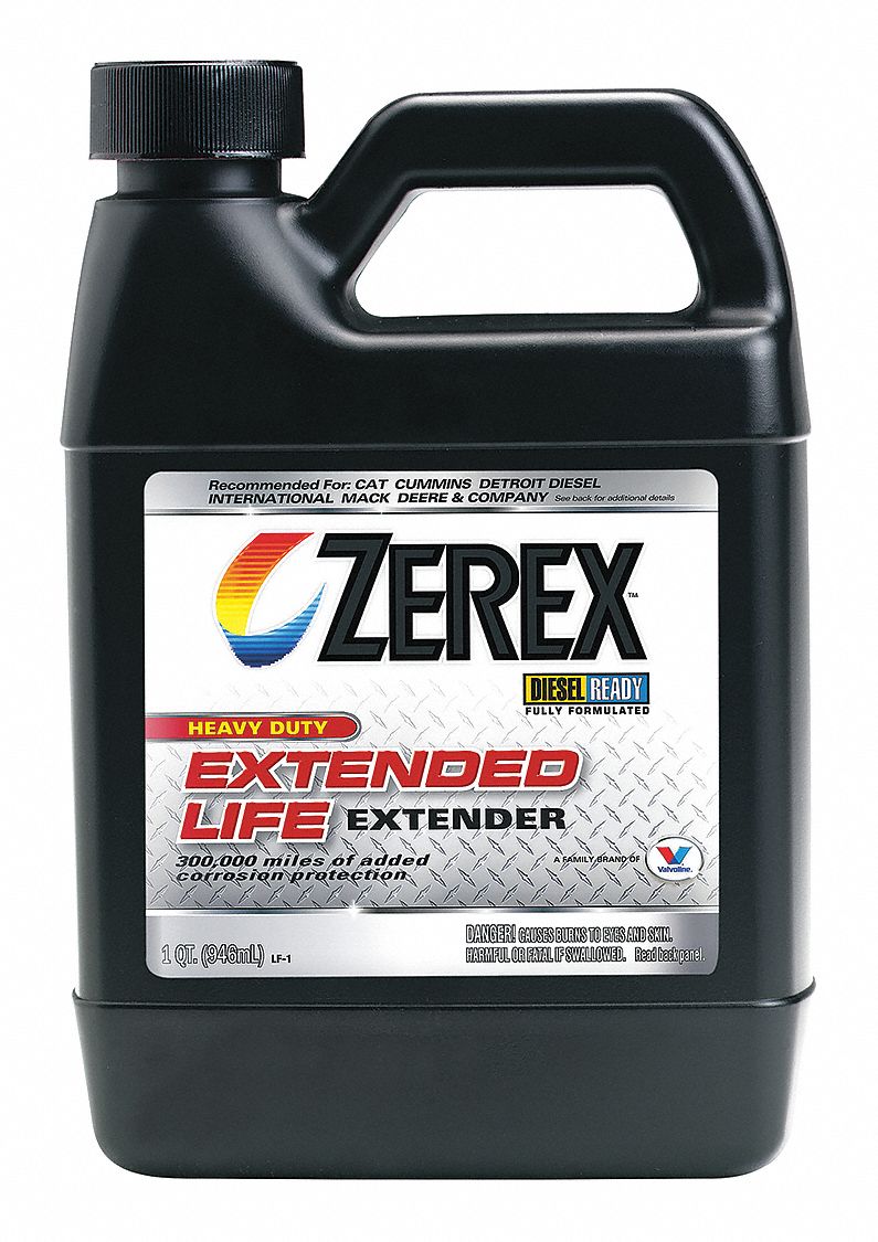 ZEREX, Pre-Diluted 50/50, 1 qt Container Size, Antifreeze