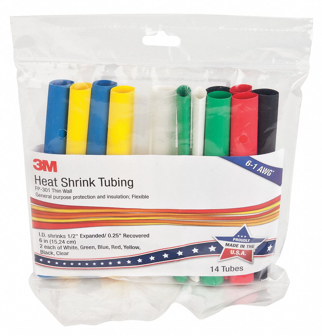 3M, 14, PK, Heat Shrink Tubing Kit Refill - 4NU39|FP-301 1/2