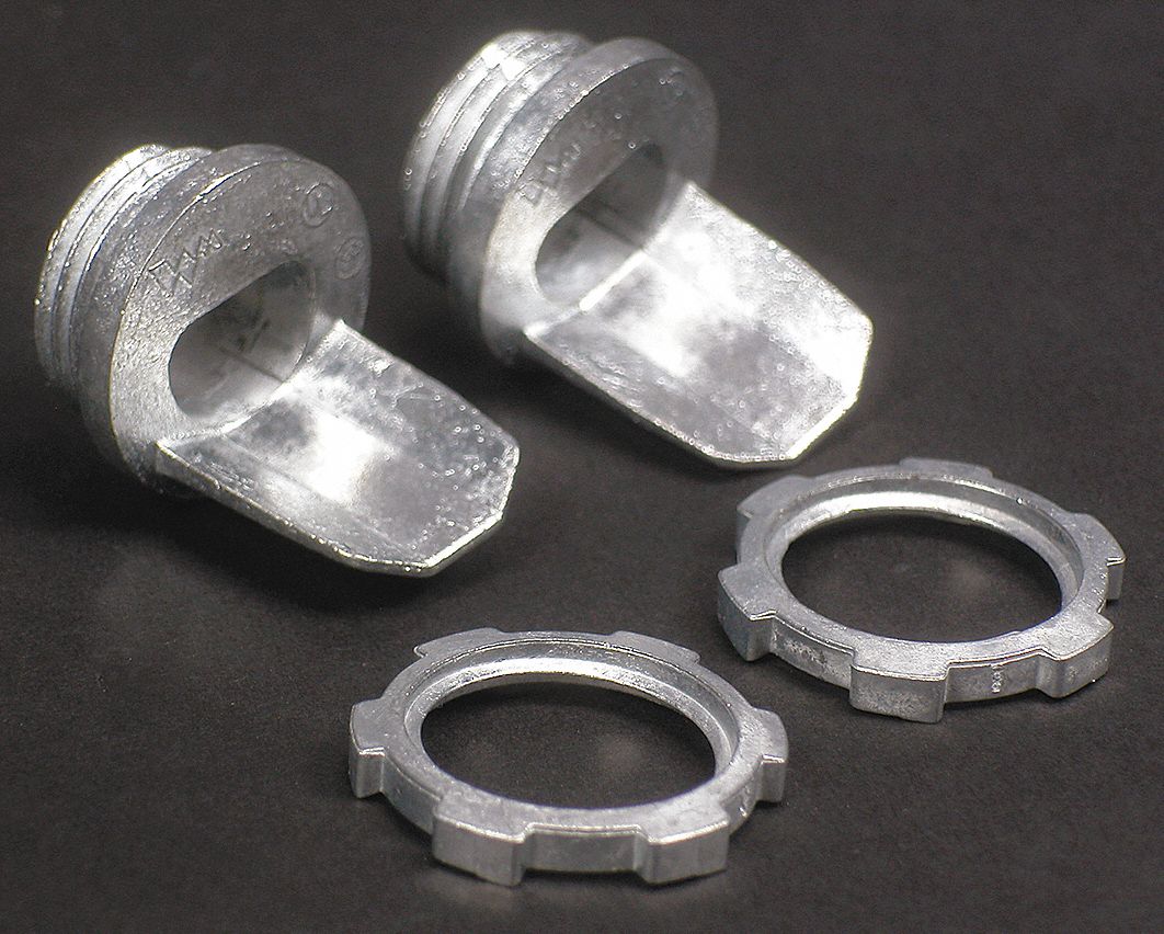 Box Connector Ivory Steel 3/4 L PK2