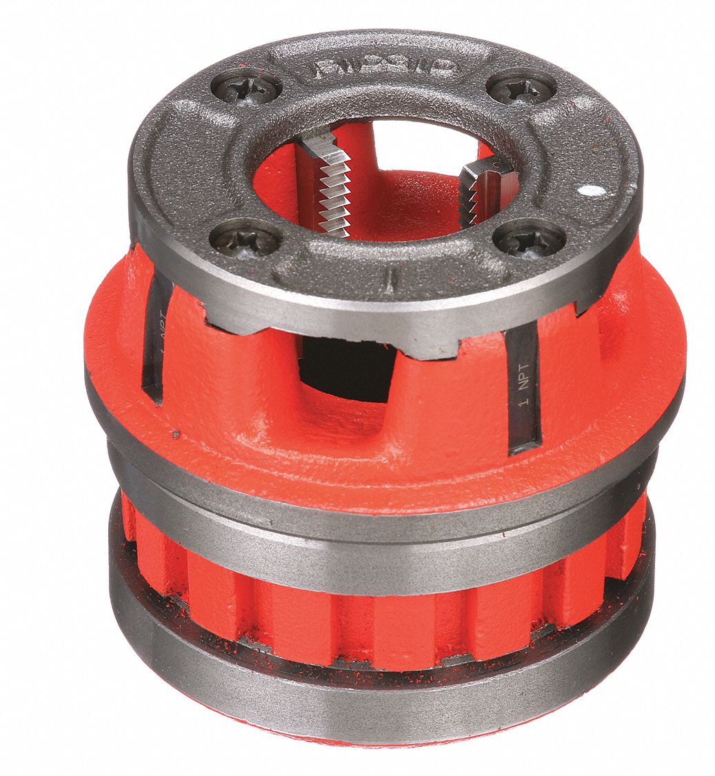 DIE HEADS, 12-R, 1" NPT, ALLOY STEEL, RIGHT-HAND, FOR USE WITH MANUAL PIPE THREADERS