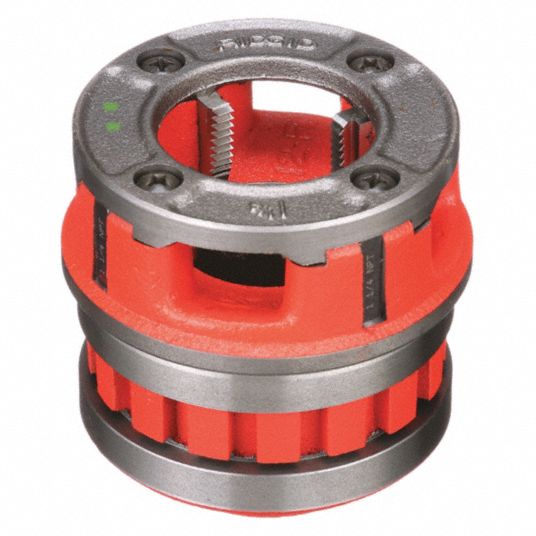 RIDGID, 12R, For 1 1/4 in Pipe, Manual Threader Die Head - 4NV27