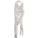 LOCKING PLIER, V, LEVER, 1⅛ IN MAX JAW OPENING, 10 IN OVERALL L, 1¼ IN JAW L, PLAIN GRIP