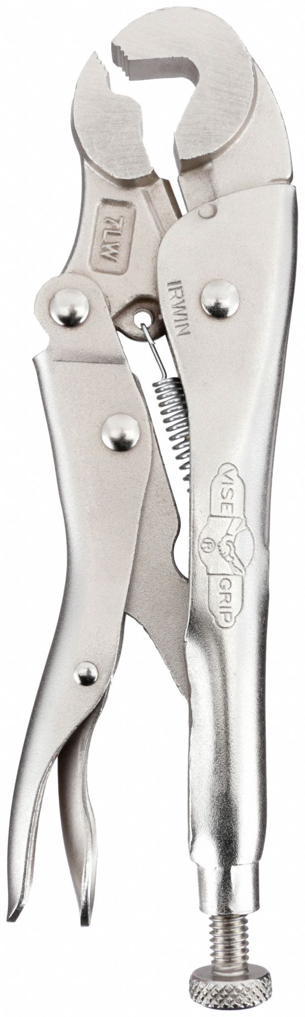 LOCKING PLIER, V, LEVER, ¾ IN MAX JAW OPENING, 7 IN OVERALL L, 1¼ IN JAW L, PLAIN GRIP