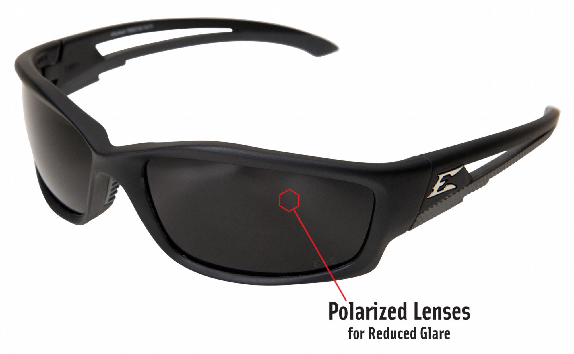 EDGE EYEWEAR Polarized Safety Glasses, Smoke 4NXW9TSK216 Grainger