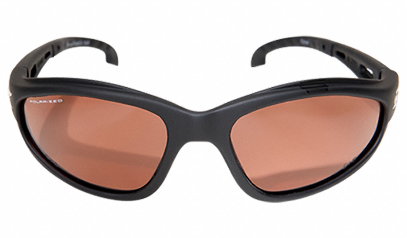 EDGE EYEWEAR Dakura ScratchResistant Polarized Safety Glasses , Copper